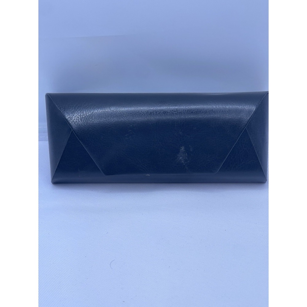 Triangular Foldable Magnetic PU Leather Black Case Glasses Eyeglasses Sunglasses